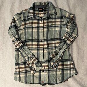Dickies - Plaid Button Up Shirt / Size Small